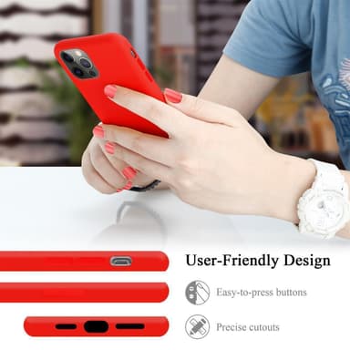iPhone 13 silikondeksel case (rød)