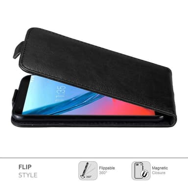 ZTE Blade V9 deksel flip cover (svart)
