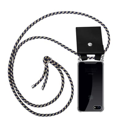 iPhone 7 / 7S / 8 / SE 2020 Deksel med Halskjede (blå)