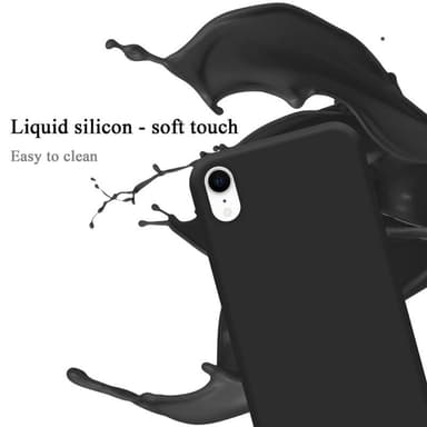 iPhone XR silikondeksel case (svart)