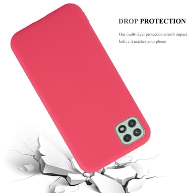 Deksel Samsung Galaxy A22 5G Silikon cover (rød)
