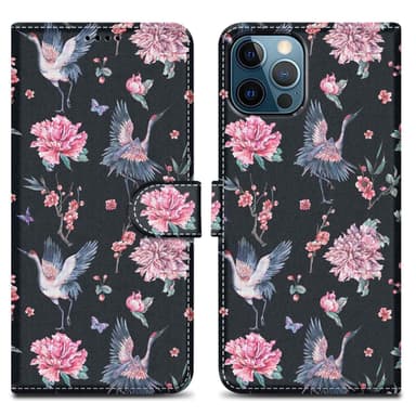 iPhone 13 PRO MAX lommebokdeksel etui (svart)