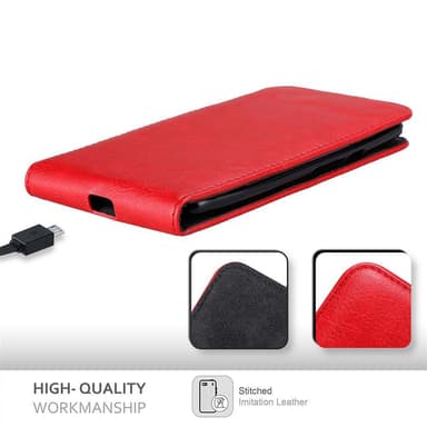 Motorola MOTO X PLAY deksel flip cover (rød)