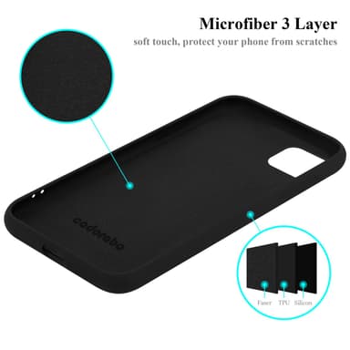 Samsung Galaxy A22 5G silikondeksel case (svart)