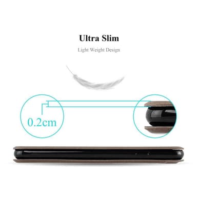 Samsung Galaxy NOTE 5 lommebokdeksel cover (brun)