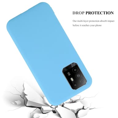 Deksel Oppo A94 5G Silikon cover (blå)