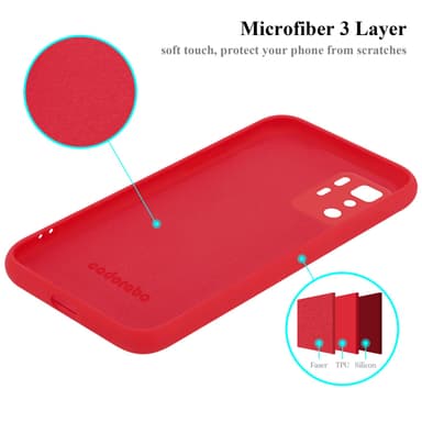 Xiaomi POCO X3 GT silikondeksel case (rød)