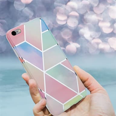 iPhone 6 PLUS / 6S PLUS lommebokdeksel etui (rosa)