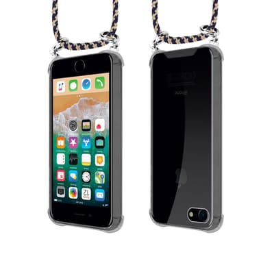 iPhone 7 / 7S / 8 / SE 2020 Deksel med Halskjede (blå)