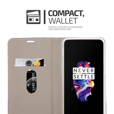 OnePlus 5 lommebokdeksel etui (grå)