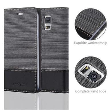 Samsung Galaxy S5 / S5 NEO lommebokdeksel etui (grå)