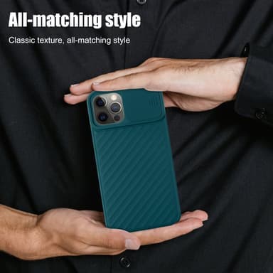 iPhone 12 PRO MAX silikondeksel case (grønn)