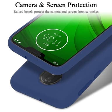 Motorola MOTO G7 POWER silikondeksel case (blå)