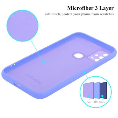 Motorola MOTO G10 / G30 silikondeksel case (Lilla)