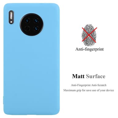 Deksel Huawei MATE 30 Silikon cover (blå)