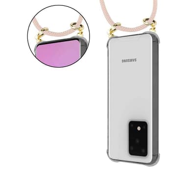Samsung Galaxy S20 ULTRA Deksel med Halskjede (rosa)