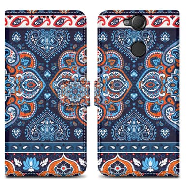 Sony Xperia XA2 lommebokdeksel etui (blå)