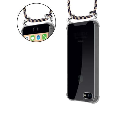 iPhone 7 / 7S / 8 / SE 2020 Deksel med Halskjede (blå)