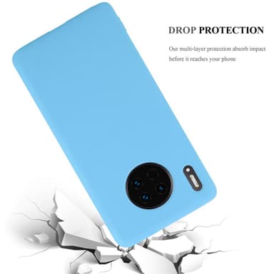 Deksel Huawei MATE 30 Silikon cover (blå)