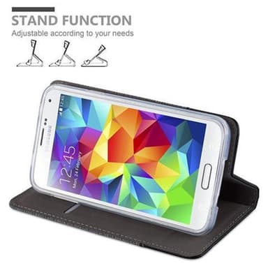 Samsung Galaxy S5 / S5 NEO lommebokdeksel etui (grå)