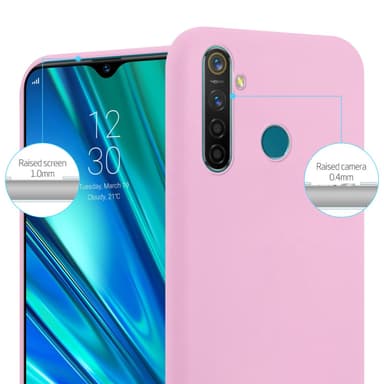 Deksel Realme 5 PRO / Realme Q Silikon cover (rosa)