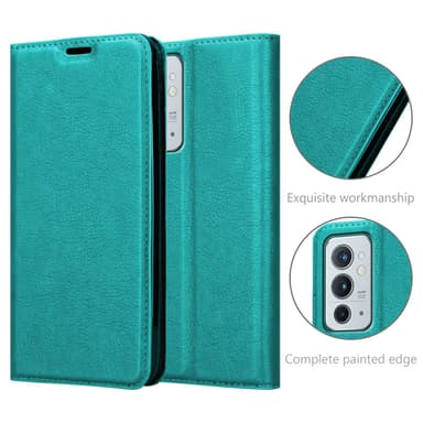 OnePlus 9RT 5G lommebokdeksel case (turkis)
