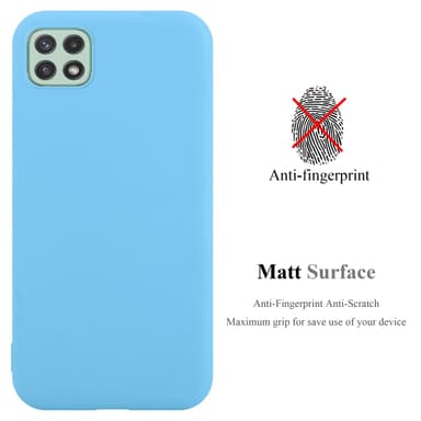 Deksel Samsung Galaxy A22 5G Silikon cover (blå)