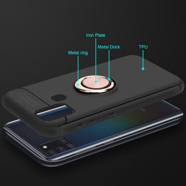Samsung Galaxy A21s silikondeksel cover (svart)