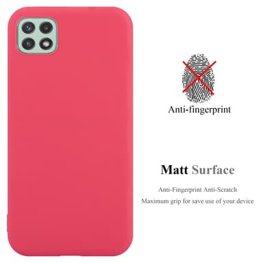 Deksel Samsung Galaxy A22 5G Silikon cover (rød)