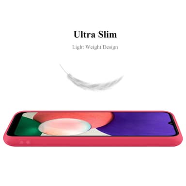 Deksel Samsung Galaxy A22 5G Silikon cover (rød)