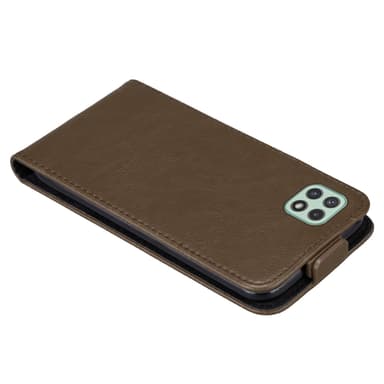 Samsung Galaxy A22 5G deksel flip cover (brun)