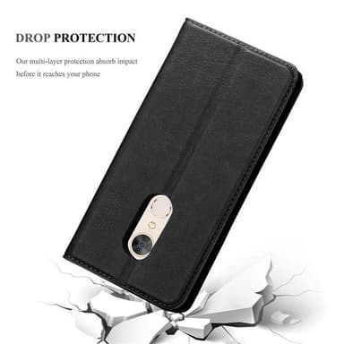 Alcatel 5 lommebokdeksel case (svart)