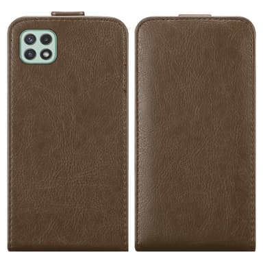 Samsung Galaxy A22 5G deksel flip cover (brun)