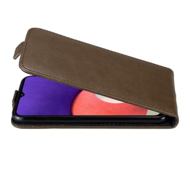 Samsung Galaxy A22 5G deksel flip cover (brun)