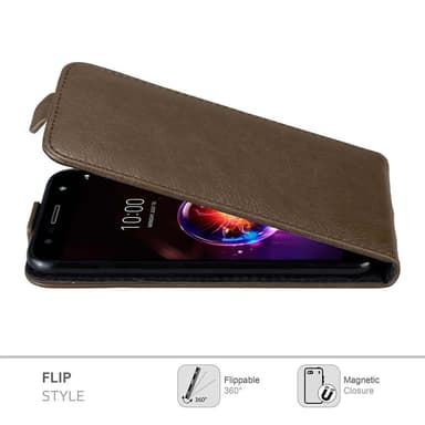 LG X POWER 3 deksel flip cover (brun)