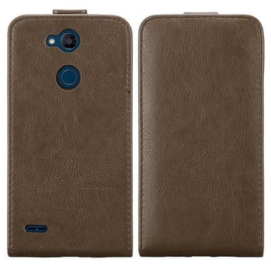 LG X POWER 3 deksel flip cover (brun)