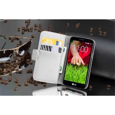 LG G2 MINI lommebokdeksel etui (hvit)
