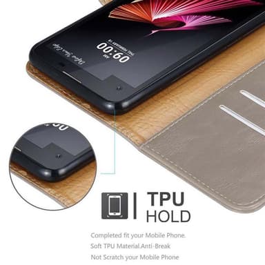 LG X SCREEN lommebokdeksel etui (brun)
