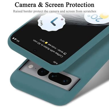 Google PIXEL 7 PRO silikondeksel case (Grønn)