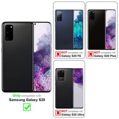 Samsung Galaxy S20 silikondeksel case (svart)