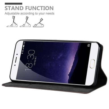 MEIZU MX6 lommebokdeksel case (brun)