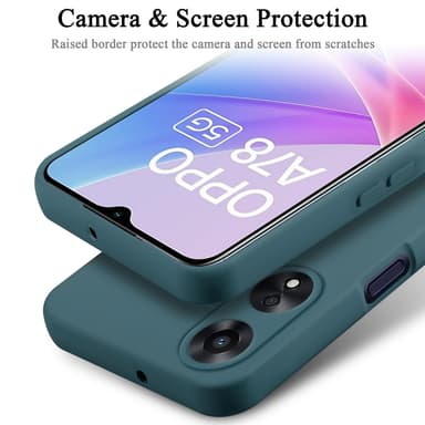 OPPO A78 5G silikondeksel case (Grønn)