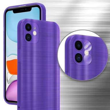 iPhone 11 Silikondeksel Beskyttelse (lilla)