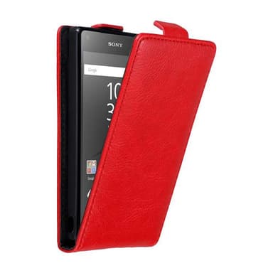 Sony Xperia Z5 COMPACT deksel flip cover (rød)