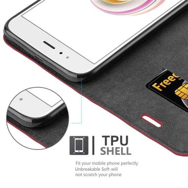 Xiaomi Mi A1 / Mi 5X lommebokdeksel case (rød)