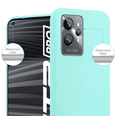 Deksel Realme GT 2 PRO Silikon cover (blå)