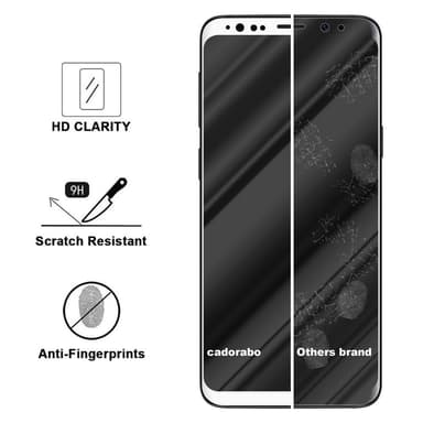 Samsung Galaxy S9 Skjermbeskytter Skärmskydd (hvit)