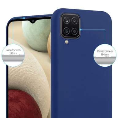 Deksel Samsung Galaxy A12 / M12 Silikon cover (blå)