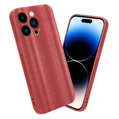 iPhone 14 PRO Silikondeksel Beskyttelse (rød)