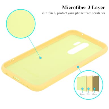 Xiaomi RedMi NOTE 8 PRO silikondeksel case (gul)